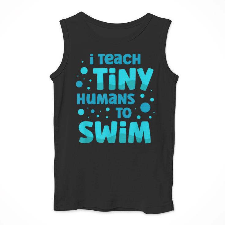 Swimming Teacher I Teach Tiny Humans To Swim Swim Instructor Men Tank Top, funny design Swimming Teacher I Teach Tiny Humans To Swim Swim Instructor Men Tank Top, funny design