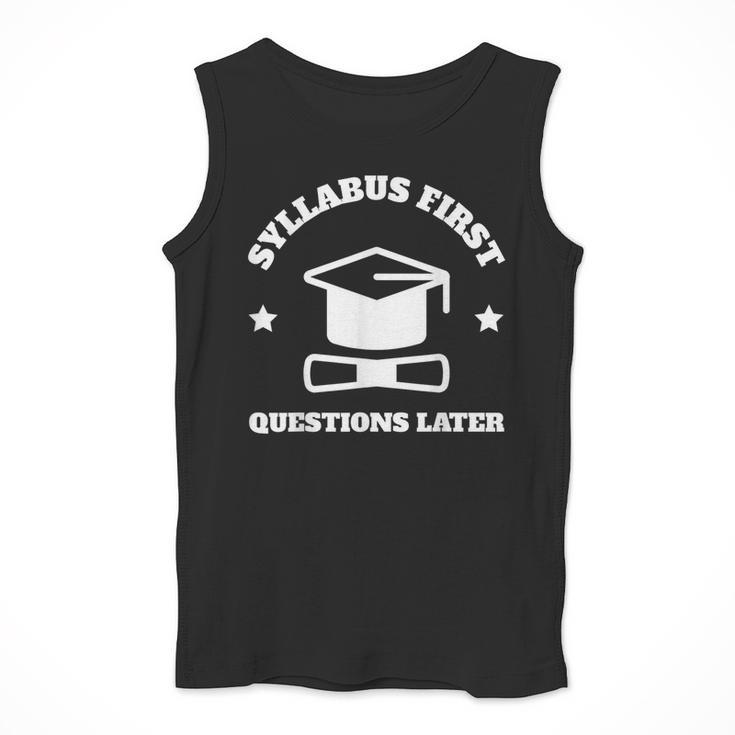 SYLLABUS PROFESSOR TEACHER Men Tank Top, funny design SYLLABUS PROFESSOR TEACHER Men Tank Top, funny design