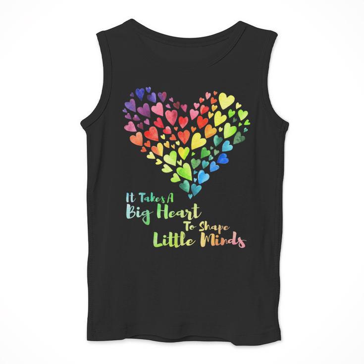 It Takes A Big Heart To Shape Little Minds Teacher Student Men Women Kids Men Tank Top, funny design It Takes A Big Heart To Shape Little Minds Teacher Student Men Women Kids Men Tank Top, funny design