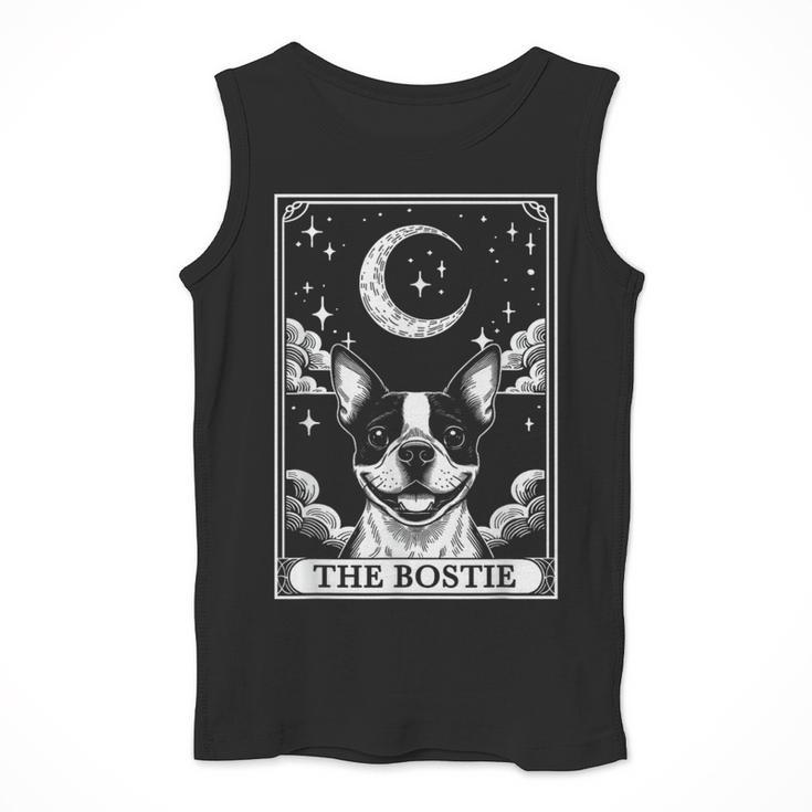 Tarot Card Vintage Crescent Moon Boston Terrier Dog Mom Men Tank Top, Mom Gifts, Boston Terrier Tarot Gifts, Boston Terrier Mom Gifts, funny design