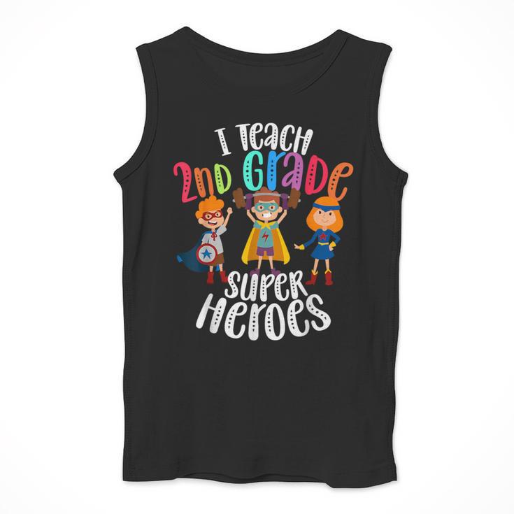 I Teach 2nd Grade Superheroes Back To School Teacher Men Women Girls Kids Men Tank Top, 2nd Grade Teacher Gifts, funny design I Teach 2nd Grade Superheroes Back To School Teacher Men Women Girls Kids Men Tank Top, 2nd Grade Teacher Gifts, funny design
