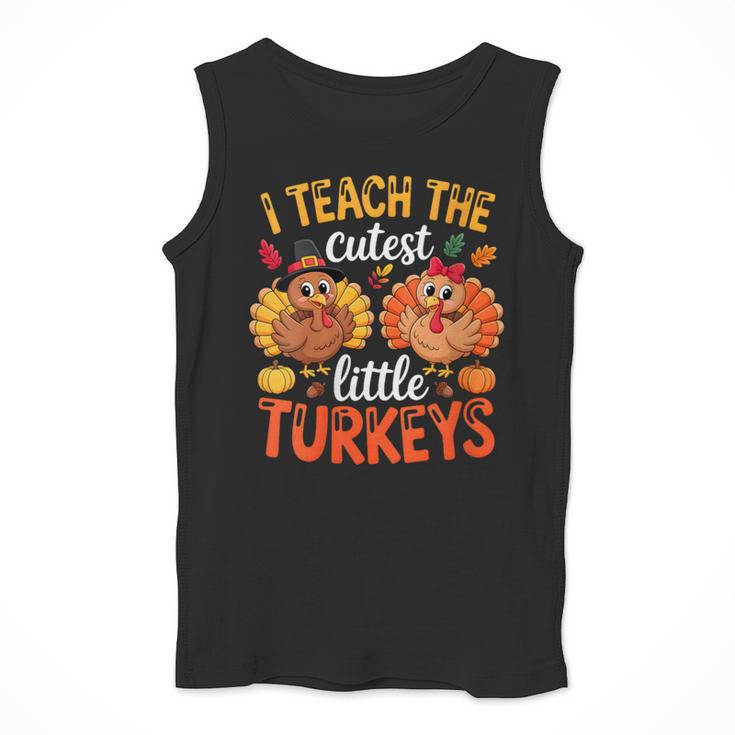 I Teach The Cutest Little Turkeys Teacher Thanksgiving Men Tank Top, funny design I Teach The Cutest Little Turkeys Teacher Thanksgiving Men Tank Top, funny design