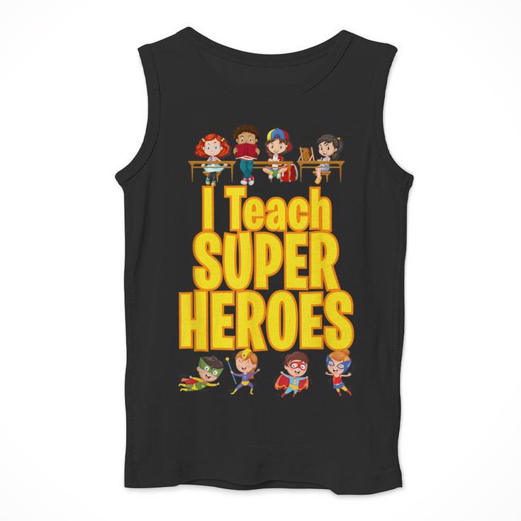 I Teach Super Heroes Comic Book Hero Teacher School Men Tank Top, Super Teacher Gifts, funny design I Teach Super Heroes Comic Book Hero Teacher School Men Tank Top, Super Teacher Gifts, funny design