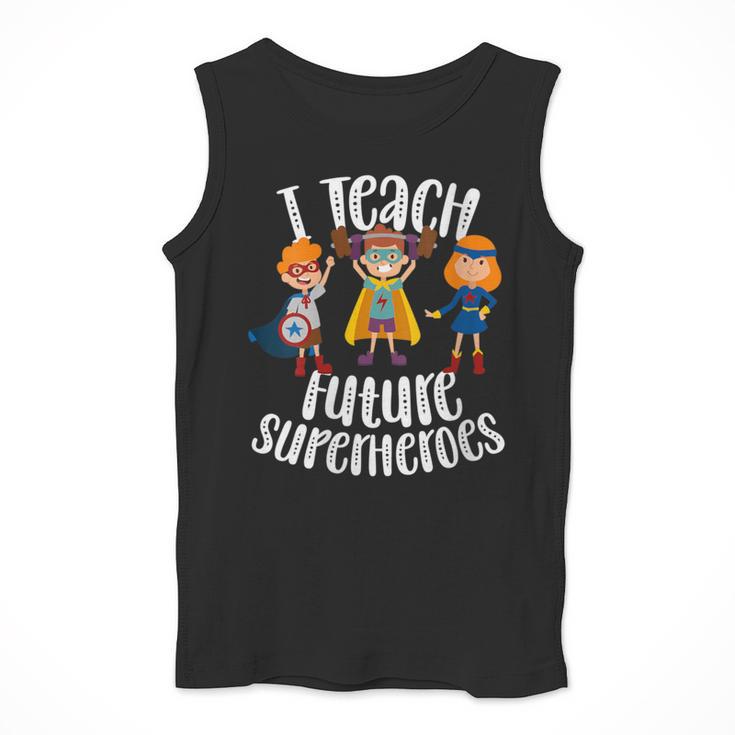 I Teach Superheroes Cute Back To School Teacher Men Tank Top, funny design