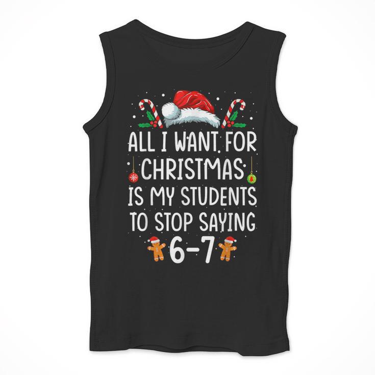 Teacher 67 Christmas Six Seven 6-7 For Men Women Humor Men Tank Top, funny design Teacher 67 Christmas Six Seven 6-7 For Men Women Humor Men Tank Top, funny design
