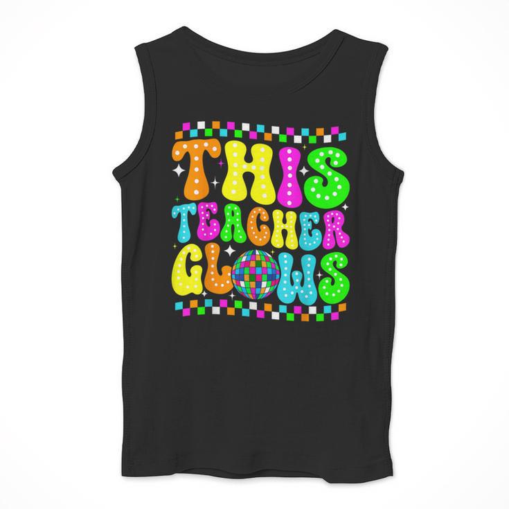 This Teacher 80s 90s Teachers's Day Glows Last Day Of School Men Tank Top, 90s Teacher Gifts, funny design This Teacher 80s 90s Teachers's Day Glows Last Day Of School Men Tank Top, 90s Teacher Gifts, funny design