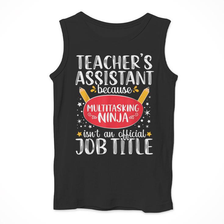 Teacher Assistant Teaching School Ninja Appreciation Men Tank Top, funny design