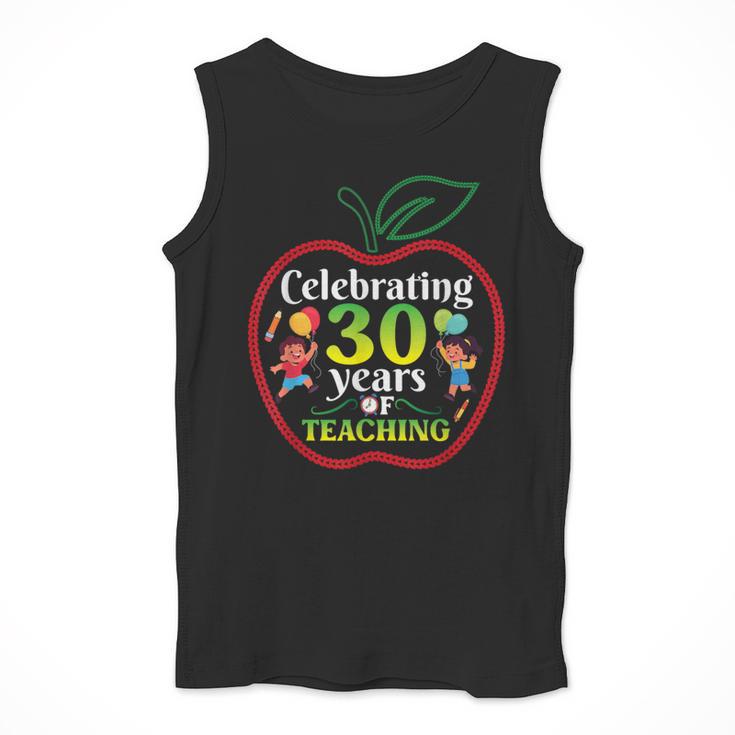 Teacher Celebrating 30 Years Of Teaching Students School Men Tank Top, funny design