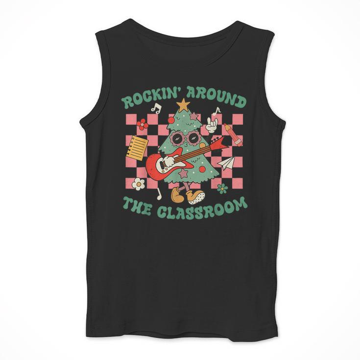 Teacher Christmas Rockin' Around The Classroom Men Women Kids Men Tank Top, funny design