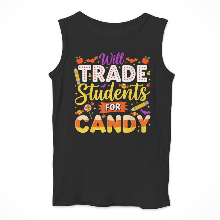 Teacher Cute Will Trade Students For Candy Halloween Costume Men Tank Top, funny design Teacher Cute Will Trade Students For Candy Halloween Costume Men Tank Top, funny design