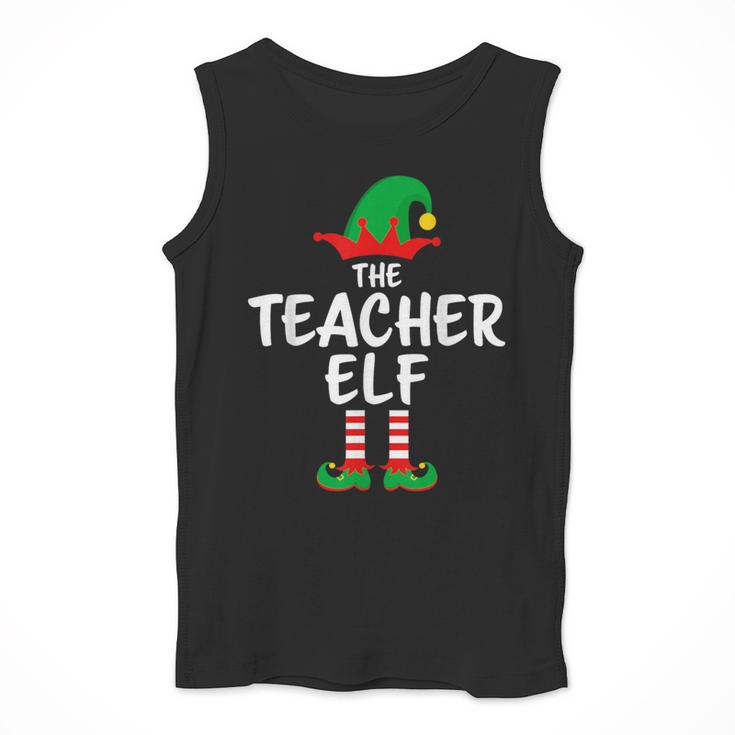 The Teacher Elf Matching Family Christmas Men Tank Top, funny design The Teacher Elf Matching Family Christmas Men Tank Top, funny design