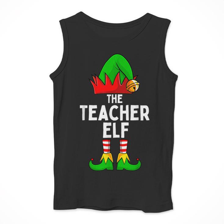 Teacher Elf Matching Family Christmas Women Men Men Tank Top, funny design