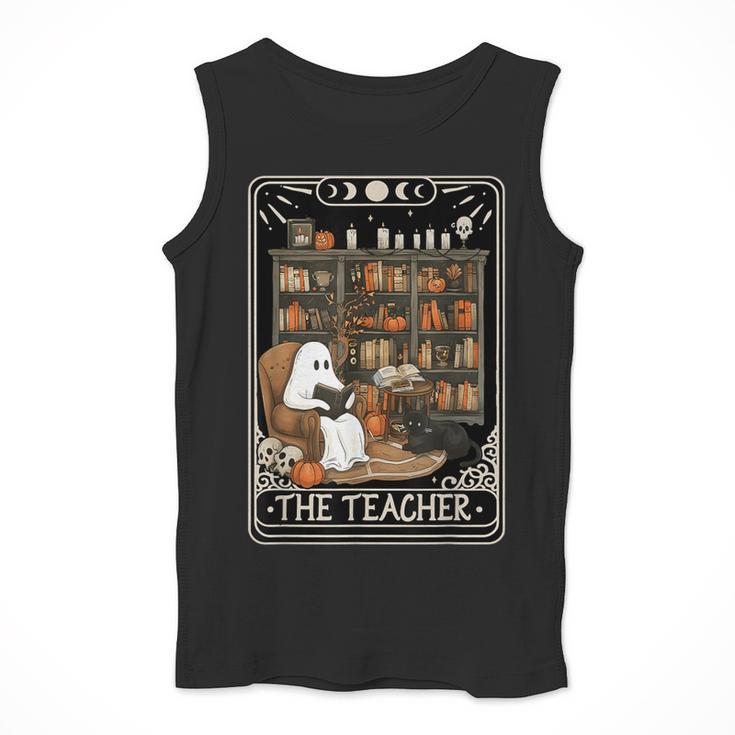 The Teacher Ghost Book Reading Books Lover Halloween Men Tank Top, funny design The Teacher Ghost Book Reading Books Lover Halloween Men Tank Top, funny design