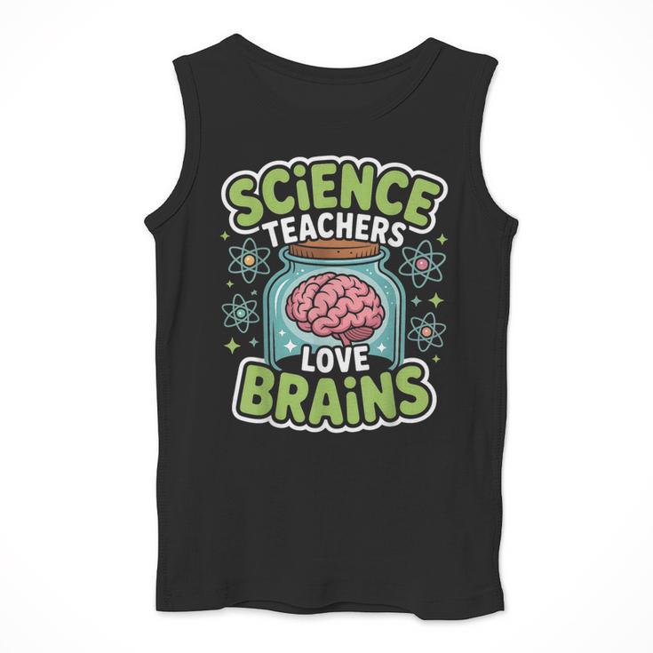 Teacher Halloween Costume Science Teachers Love Brains Men Tank Top, Science Teacher Gifts, funny design