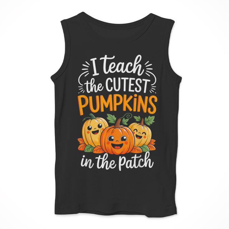 Teacher Halloween Pre-K Teacher Kindergarten Cutest Pumpkins Men Tank Top, funny design Teacher Halloween Pre-K Teacher Kindergarten Cutest Pumpkins Men Tank Top, funny design