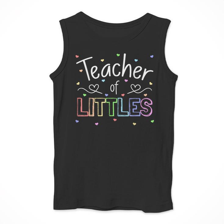 Teacher Of Littles Daycare Pre-k Kindergarten Teacher Men Tank Top, funny design