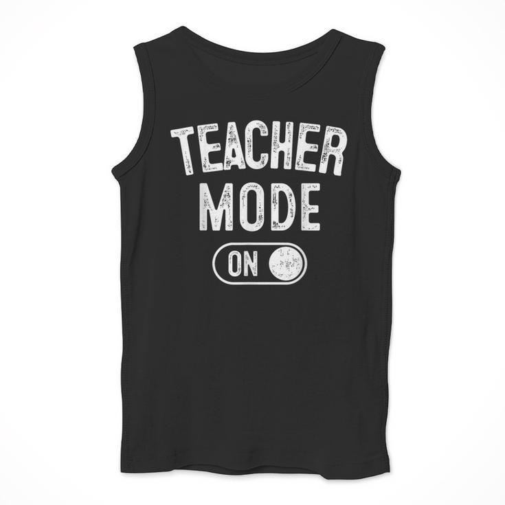 Teacher Mode On School Education Educator Men Tank Top, funny design Teacher Mode On School Education Educator Men Tank Top, funny design