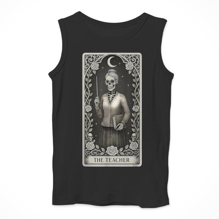The Teacher Skeleton Tarot Card Men Tank Top, funny design The Teacher Skeleton Tarot Card Men Tank Top, funny design