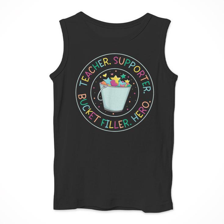 Teacher Supporter Bucket Filler Hero Men Tank Top, funny design Teacher Supporter Bucket Filler Hero Men Tank Top, funny design