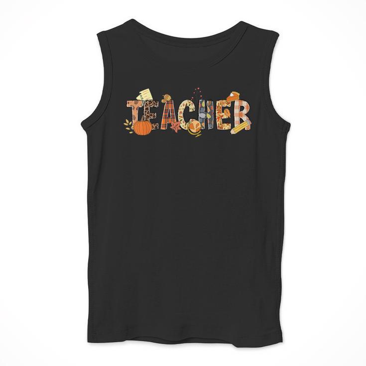 Teacher Thanksgiving Women Autumn Fall Halloween Pumpkin Tee Men Tank Top, funny design Teacher Thanksgiving Women Autumn Fall Halloween Pumpkin Tee Men Tank Top, funny design