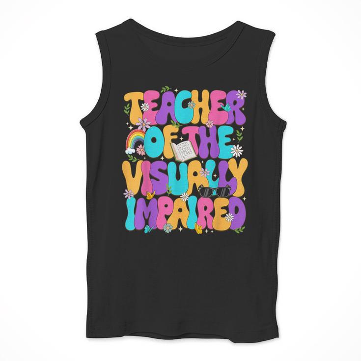 Teacher Of The Visually Impaired Blindness Awareness Men Tank Top, funny design Teacher Of The Visually Impaired Blindness Awareness Men Tank Top, funny design
