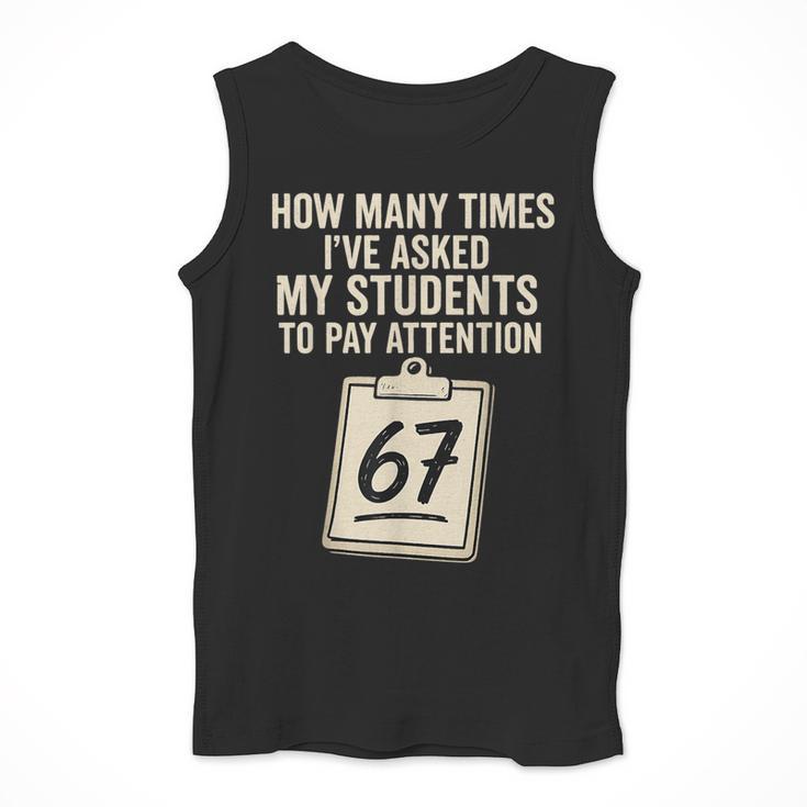 Teachers 67 Meme Men Tank Top, funny design Teachers 67 Meme Men Tank Top, funny design
