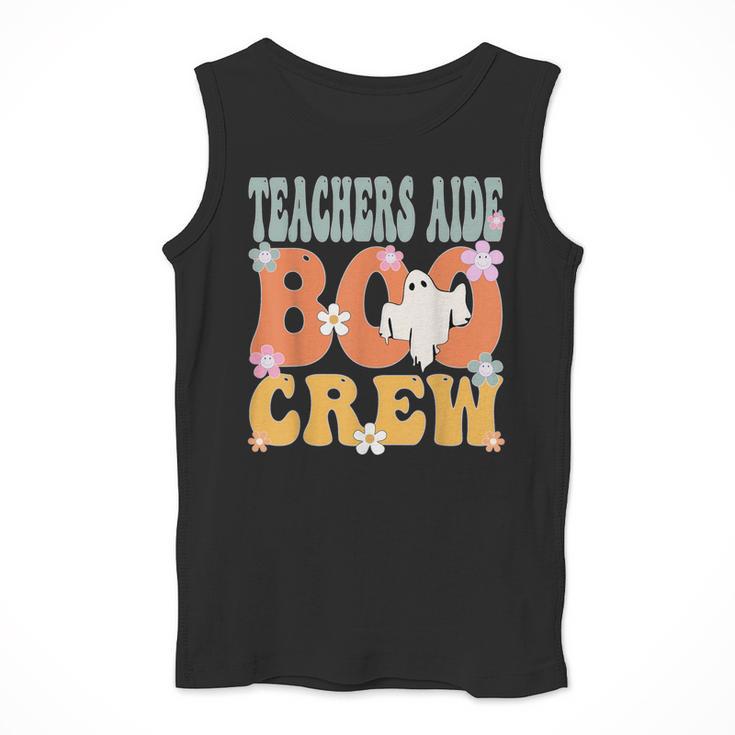 Teachers Aide Boo Crew Ghost Groovy Halloween For Women Men Tank Top, funny design Teachers Aide Boo Crew Ghost Groovy Halloween For Women Men Tank Top, funny design