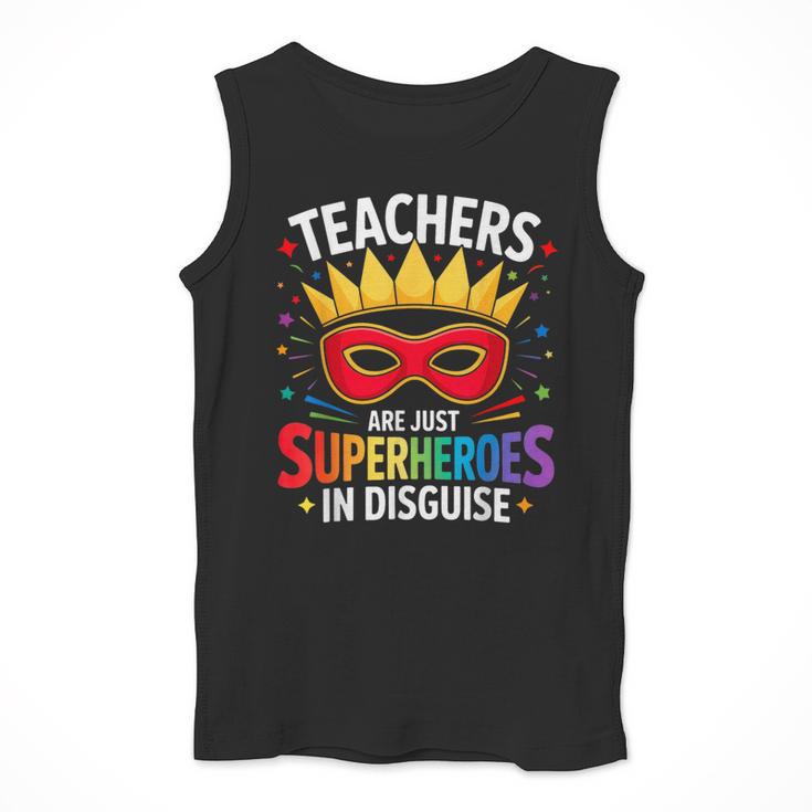Teachers Are Just Superheroes In Disguise Fun Back To School Men Tank Top, funny design Teachers Are Just Superheroes In Disguise Fun Back To School Men Tank Top, funny design