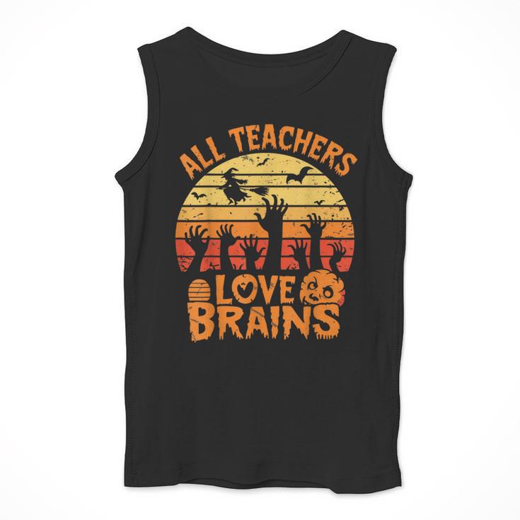 All Teachers Love Brains Teachers Halloween Teacher Men Tank Top, funny design All Teachers Love Brains Teachers Halloween Teacher Men Tank Top, funny design