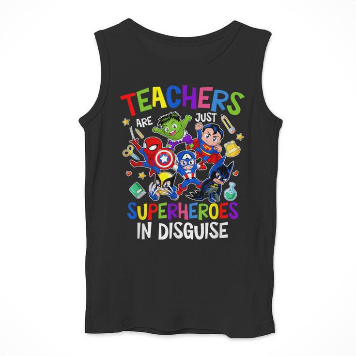 Teachers Are Superheroes Back To School Men Tank Top, funny design Teachers Are Superheroes Back To School Men Tank Top, funny design