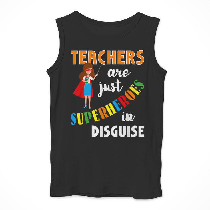 Teachers Are Superheroes Graduation School Teachers Men Tank Top, funny design