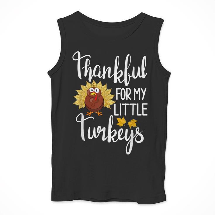 Teachers Thanksgiving Thankful For My Little Turkeys Men Tank Top, funny design Teachers Thanksgiving Thankful For My Little Turkeys Men Tank Top, funny design