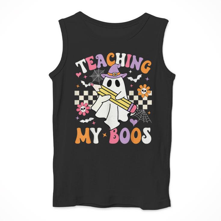 Teaching My Boos Ghost Teacher Cute Groovy Halloween Teacher Men Tank Top, Groovy Teacher Gifts, funny design Teaching My Boos Ghost Teacher Cute Groovy Halloween Teacher Men Tank Top, Groovy Teacher Gifts, funny design