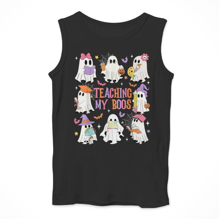 Teaching My Boos Teacher Cute Ghost Groovy Teacher Halloween Men Tank Top, Groovy Teacher Gifts, funny design Teaching My Boos Teacher Cute Ghost Groovy Teacher Halloween Men Tank Top, Groovy Teacher Gifts, funny design