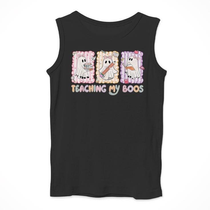 Teaching Is My Boos Teacher Ghost Halloween Women Girls Men Tank Top, funny design