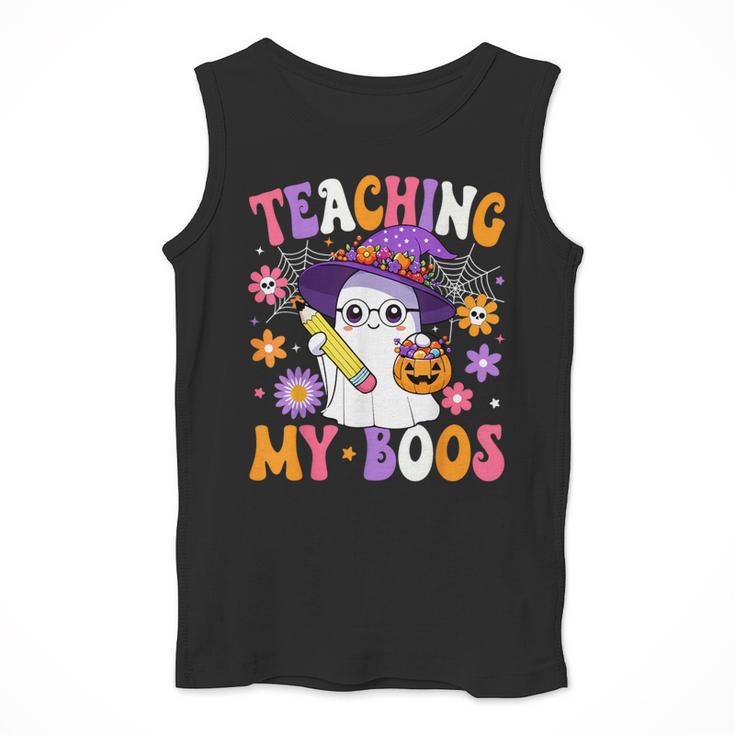 Teaching My Boos Teacher Ghost Teach Halloween Teacher Men Tank Top, funny design Teaching My Boos Teacher Ghost Teach Halloween Teacher Men Tank Top, funny design