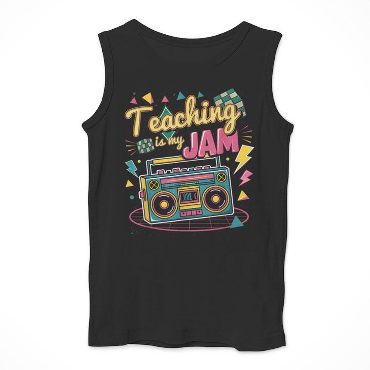 Teaching Is My Jam Groovy Retro Teacher Back To School Men Tank Top, Groovy Teacher Gifts, funny design Teaching Is My Jam Groovy Retro Teacher Back To School Men Tank Top, Groovy Teacher Gifts, funny design