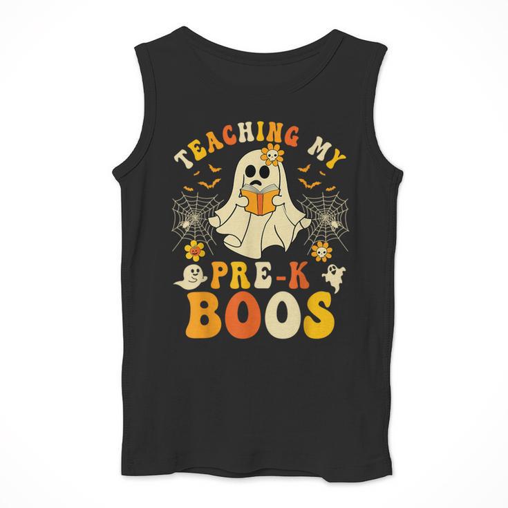 Teaching My Pre-K Boos Crew Teachers Halloween Ghost Men Tank Top, funny design Teaching My Pre-K Boos Crew Teachers Halloween Ghost Men Tank Top, funny design