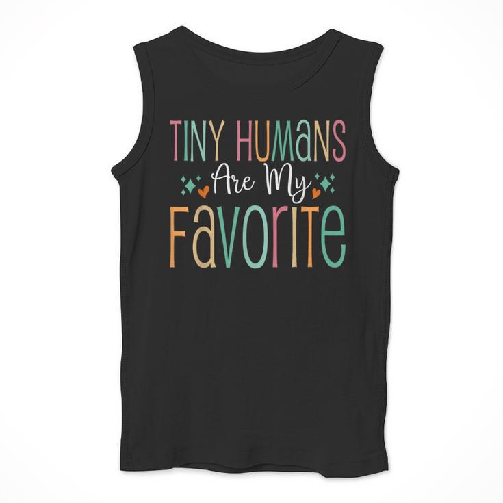 Teaching Preschool Teacher Tiny Humans Are My Favorite Men Tank Top, funny design