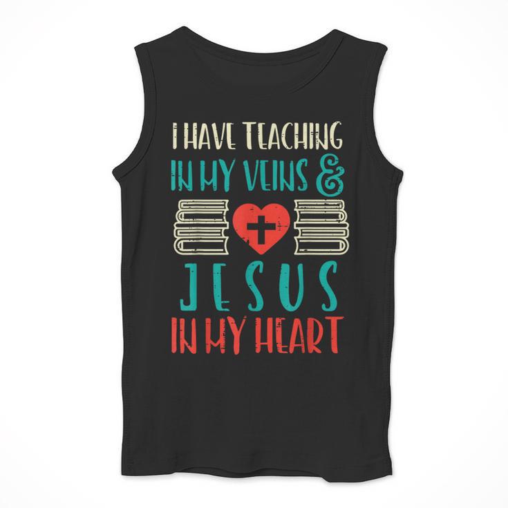 Teaching In My Veins Jesus In My Heart God Christian Teacher Men Tank Top, funny design Teaching In My Veins Jesus In My Heart God Christian Teacher Men Tank Top, funny design