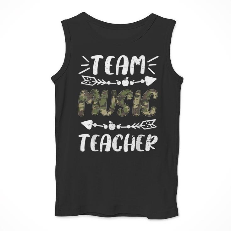 Team Music Teacher Camo Teacher Student Back To School Men Tank Top, funny design Team Music Teacher Camo Teacher Student Back To School Men Tank Top, funny design
