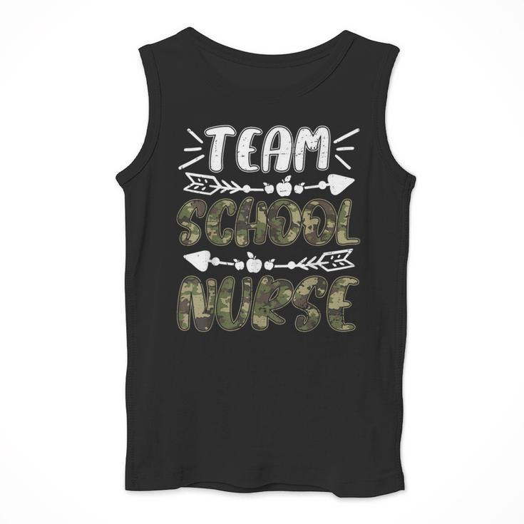 Team School Nurse Camo Teacher Student Back To School For Men Women Men Tank Top, funny design Team School Nurse Camo Teacher Student Back To School For Men Women Men Tank Top, funny design