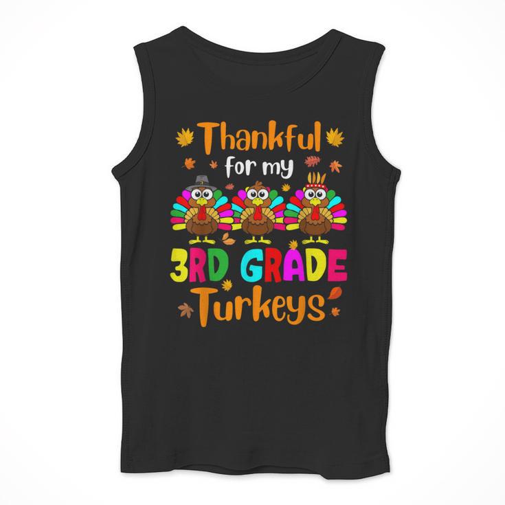 Thankful For My 3rd Grade Turkeys Thanksgiving Teacher Kids Men Tank Top, funny design Thankful For My 3rd Grade Turkeys Thanksgiving Teacher Kids Men Tank Top, funny design