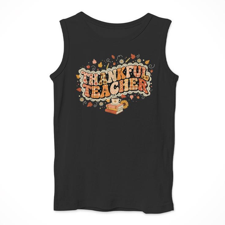 Thankful Teacher Shirts For Women Teach Thanksgiving Teacher Men Tank Top, funny design