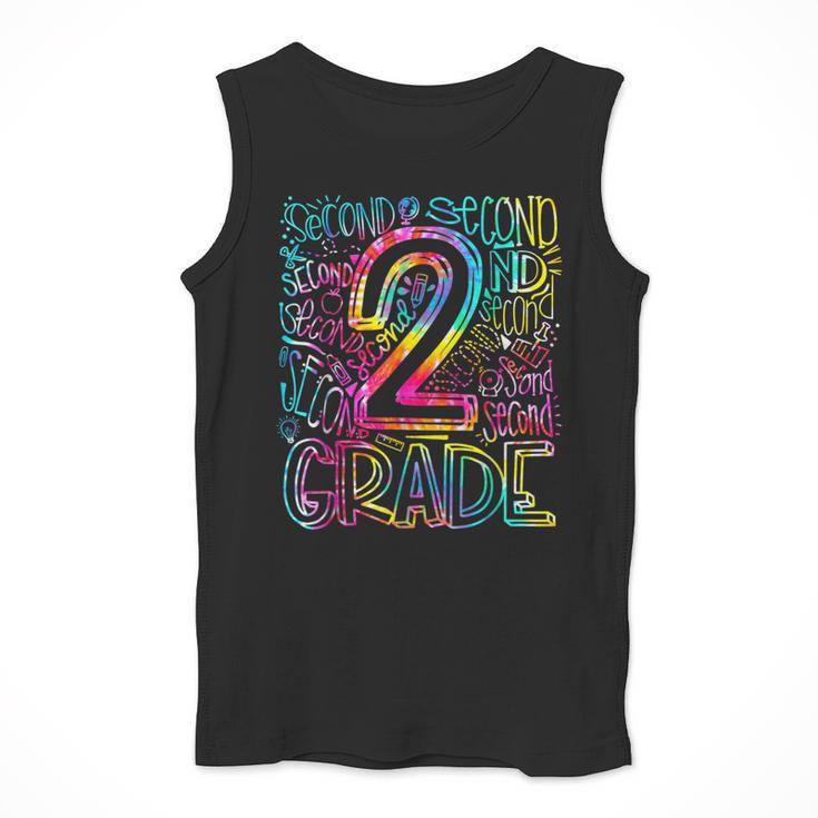 Tie Dye 2nd Grade Typography Team Second Grade Teacher Men Tank Top, 2nd Grade Teacher Gifts, funny design Tie Dye 2nd Grade Typography Team Second Grade Teacher Men Tank Top, 2nd Grade Teacher Gifts, funny design
