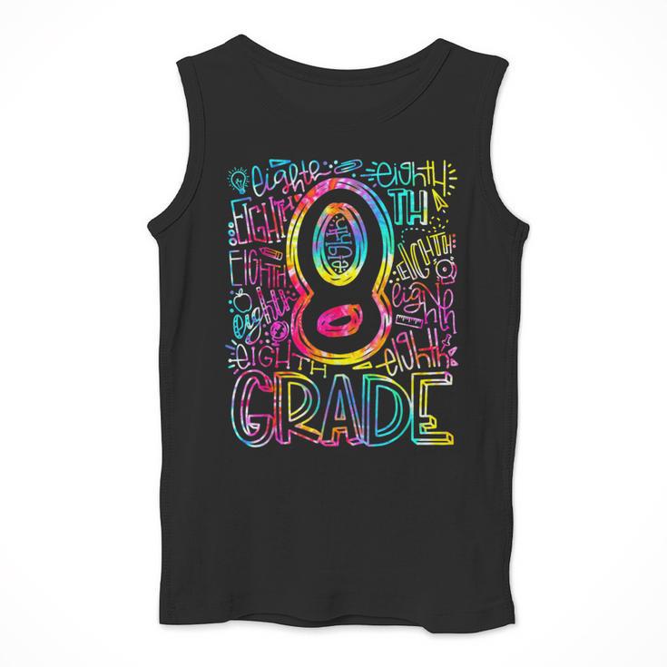 Tie Dye 8th Grade Typography Team Eighth Grade Teacher Men Tank Top, funny design Tie Dye 8th Grade Typography Team Eighth Grade Teacher Men Tank Top, funny design