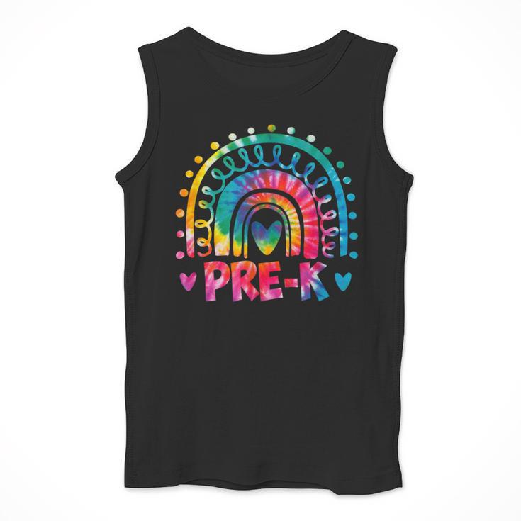 Tie Dye Prek Teacher Rainbow Preschool Back To School Girl Men Tank Top, funny design