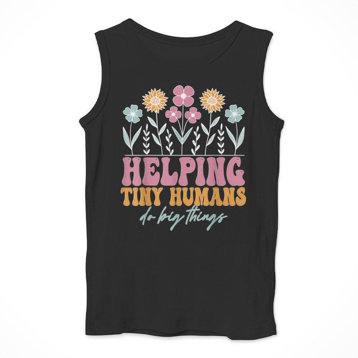 Tiny People Help Do Big Things Nursery Teacher Men Tank Top, funny design Tiny People Help Do Big Things Nursery Teacher Men Tank Top, funny design