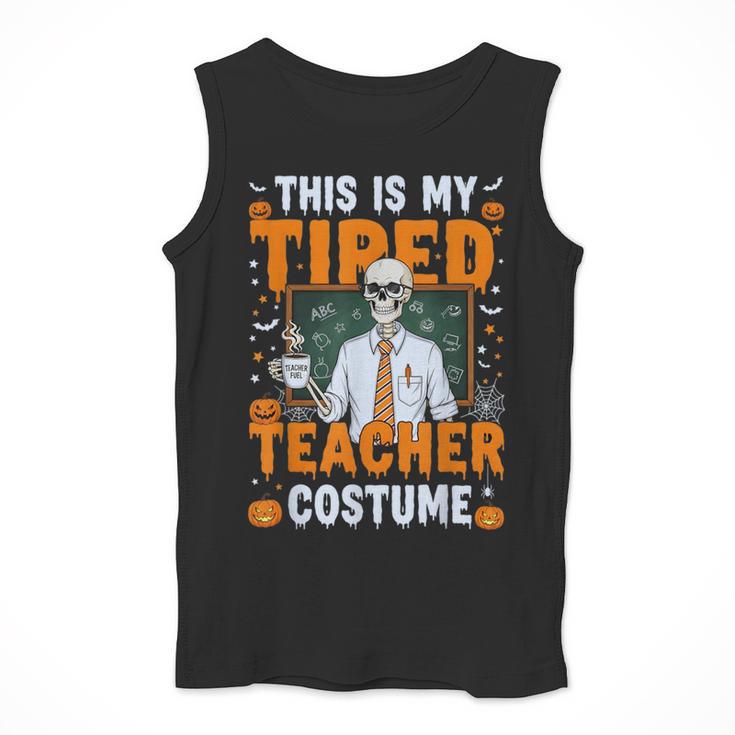 This Is My Tired Teacher Costume Halloween Costumes Men Tank Top, funny design This Is My Tired Teacher Costume Halloween Costumes Men Tank Top, funny design