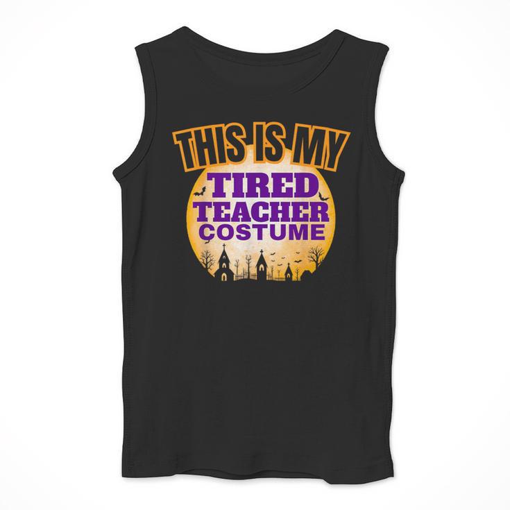 This Is My Tired Teacher Costume Halloween Teachers Men Tank Top, funny design This Is My Tired Teacher Costume Halloween Teachers Men Tank Top, funny design